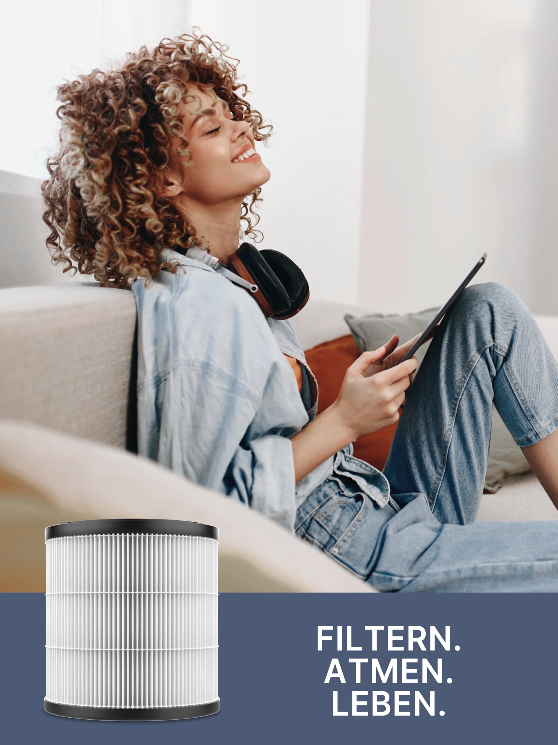 Comedes Vervanging HEPA-filter compatibel met Philips AC0820/10 en AC0820/30 luchtreiniger (800 series) | te gebruiken in plaats van Philips FY0194/30 NanoProtect (8 Stuk