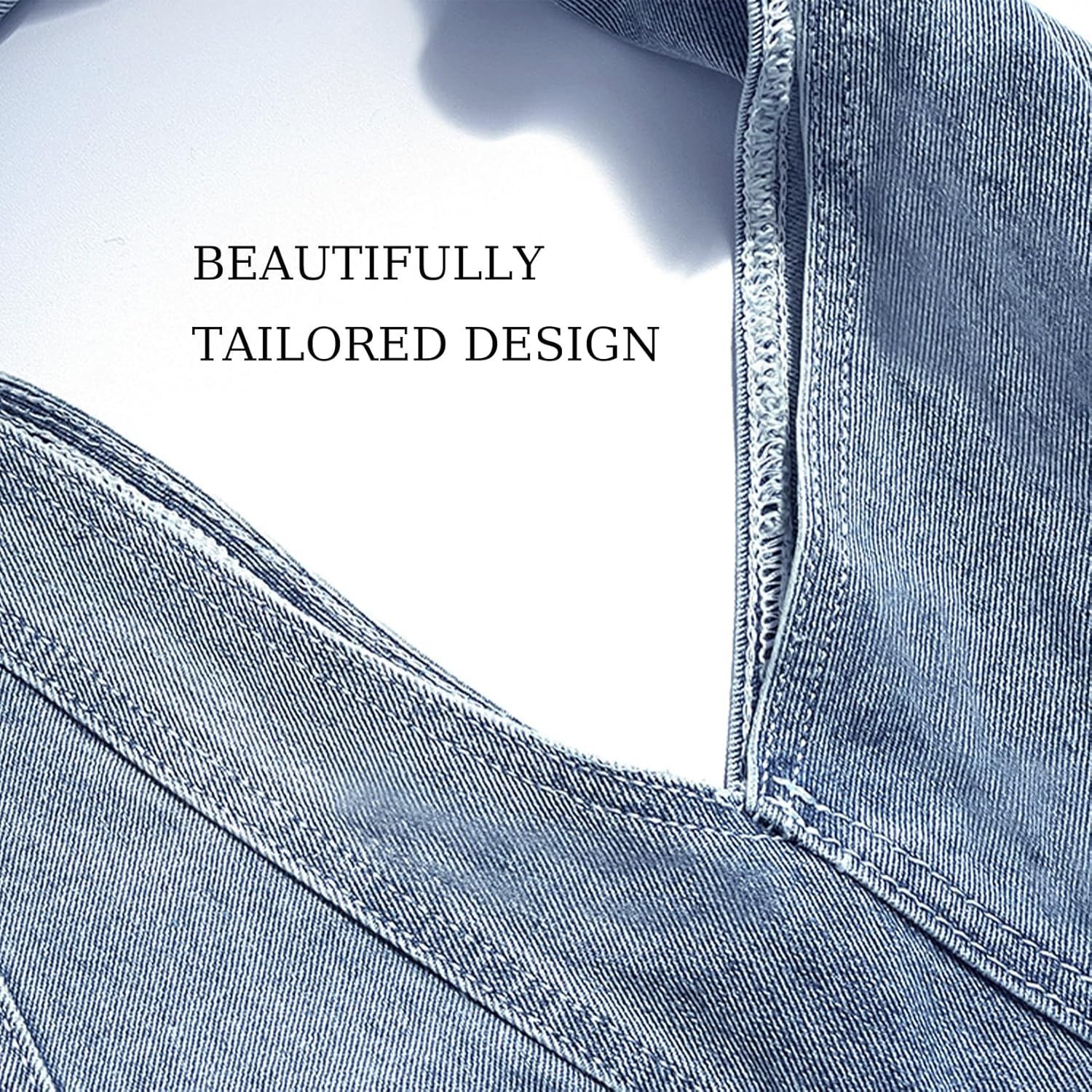 Denim Purses For Women Fashion Trendy Jean Purse Denim Purse Handbag Shoulder Bag Foldable Cute Canvas Denim Tote Bag - Image 4