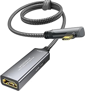 WARRKY Video Capture Card with 100W Power Delivery & Right-Angle USB-C | 1080P 60Hz HD | Streaming Capture Card Designed f Price In India