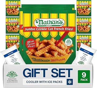 Salutem Vita – Jumbo Crinkle Cut French Fries, Perfect Snack Gift Set, 28 oz – Pack of 9