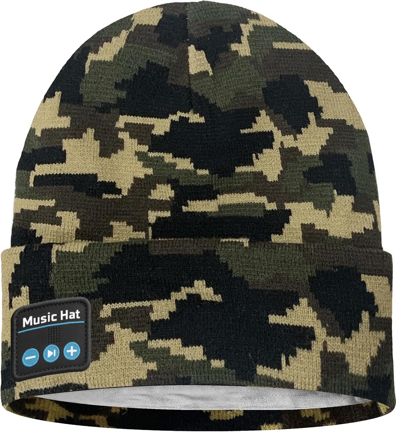 ATNKE LED Lighted Bluetooth Beanie Hat,USB Rechargeable 4 LED Wireless Run Headlamp Lined Fleece Cap for Men and Women - Image 3