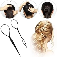 Vista 6 de 16 piezas de esponja para el cabello, herramientas de relleno de volumen, herramientas de trenzado simples, peines de base, accesorios de peinado