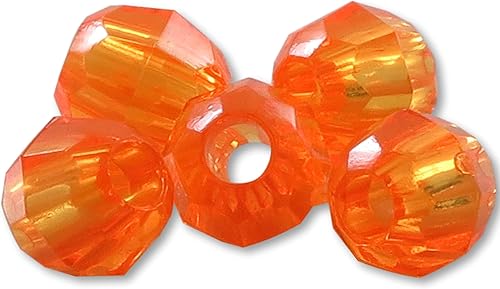 Miniatura 8 de Cuentas de plástico acrílico facetadas, paquete de 200 unidades, fabricadas en Estados Unidos (verde esmeralda, 0.472 in)