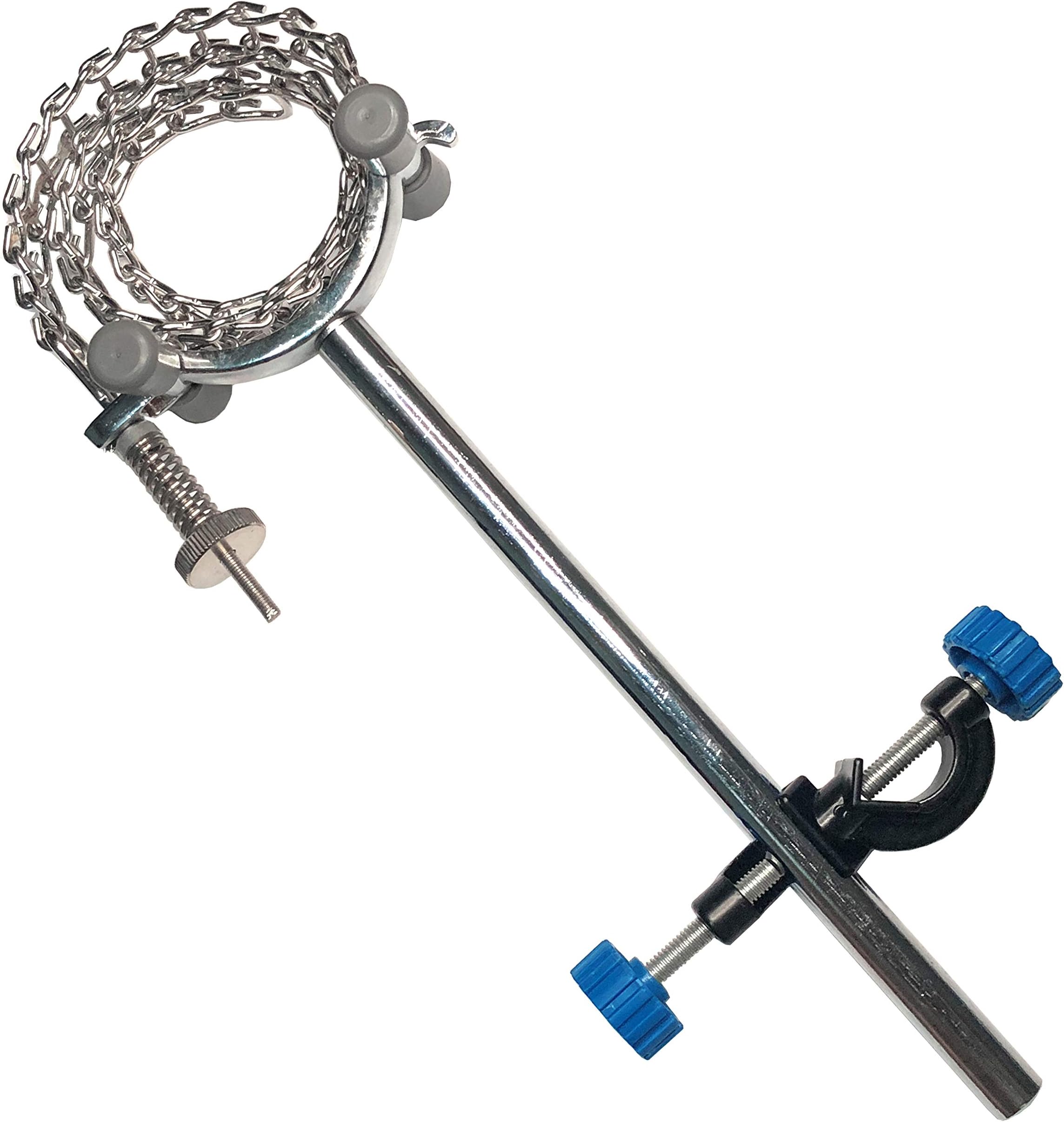 OESS Lab Chain Clamp Secures Laboratory Glassware and Holds Large Round Irregular Shaped Aparatus Firmly with a Lab Stand Clip