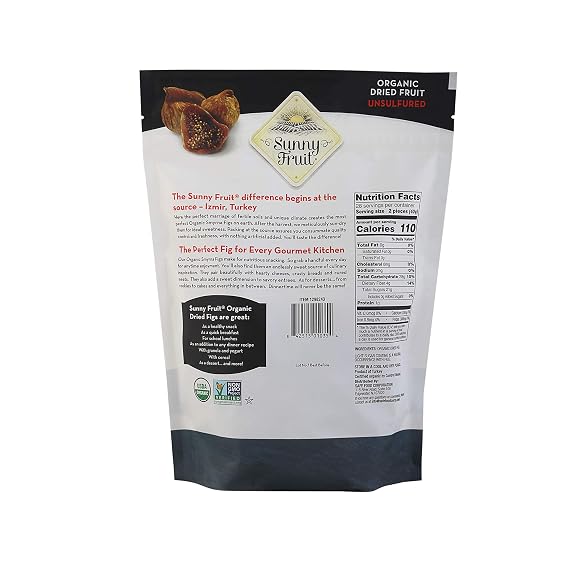ORGANIC FIGS USDA ORGANIC SUNNY FRUIT 40 OUNCE BAG (unpasteurized)
