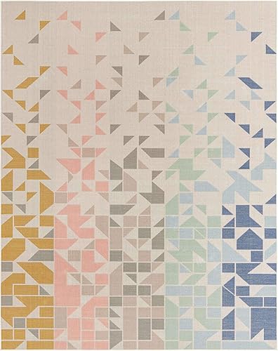 Miniatura 7 de Unique Loom Lotus Collection Alfombra de área, ángel (7 pies 10 pulgadas x 10 pies, rectangular, multicolor y gris)