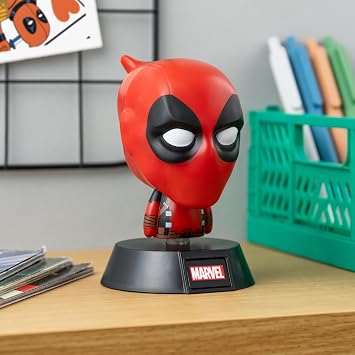Deadpool Officially Licensed Disney Marvel 3D Icon Light for Office, Gaming Room, Bedroom Marvel Fan Gift Decor and Accessory Night Light | Paladone