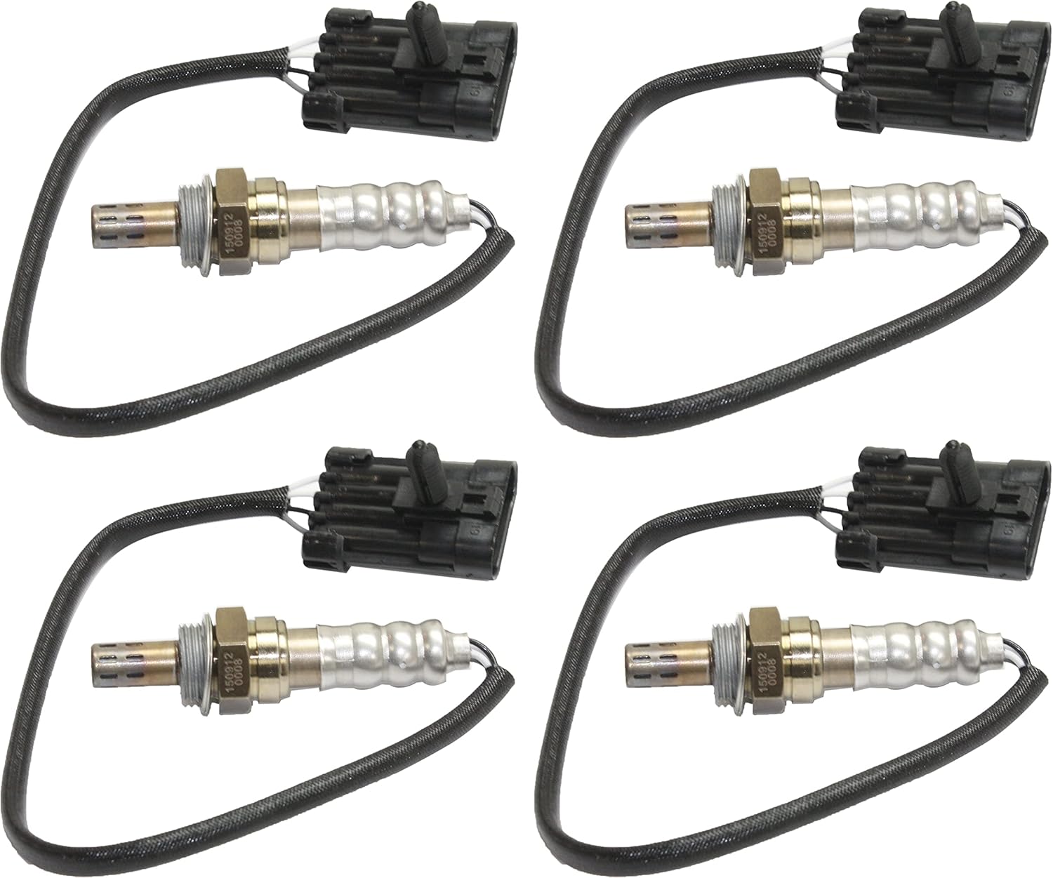 Garage-Pro Set of 4 O2 Oxygen Sensor Replacement for Chevrolet Silverado 1500 1999-2002 Tahoe 1996-2002 4.3, 4.8, 5.3L Before and After Catalytic Converter, Driver and Passenger Side