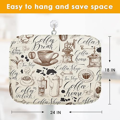 Miniatura 2 de Tapete absorbente para secar platos, almohadilla de microfibra para encimera de cocina, decoración de barra de café, resistente al calor y