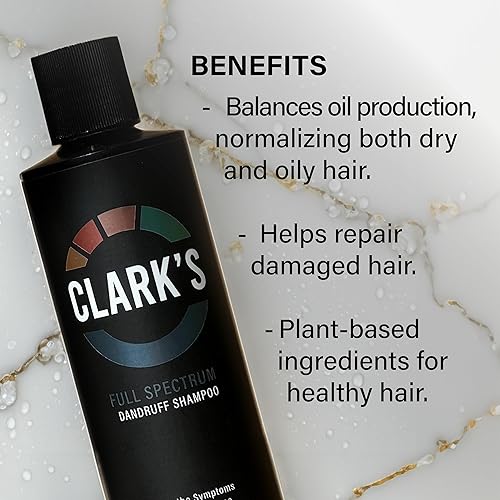 Miniatura 5 de Clark's Champú para caspa de espectro completo con alquitrán de hulla, ácido salicílico y azufre, 8 onzas líquidas