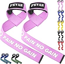 FEVAN Straps Gym, Weightlifting, Weightlifting Straps, Powerlifting, Gym Grips, Deadlifts - Lifting Straps - Women & Men