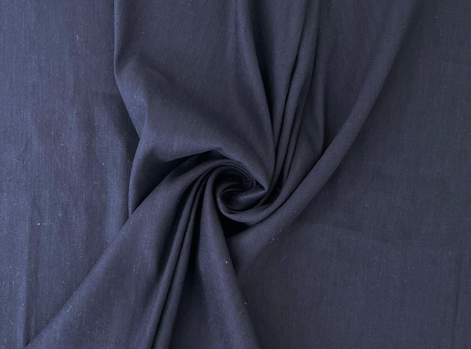 Linen Rayon Spandex Fabric – Great Drape & Comfort Stretch, Dark Navy & Grey 8162 8163 Navy(Dark)