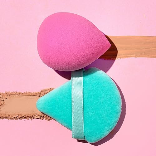 Miniatura 13 de Freeman Puffs N' Stuff - Juego de esponjas de polvo + esponjas líquidas, esponjas de mezcla de maquillaje para base líquida y crema y corrector,