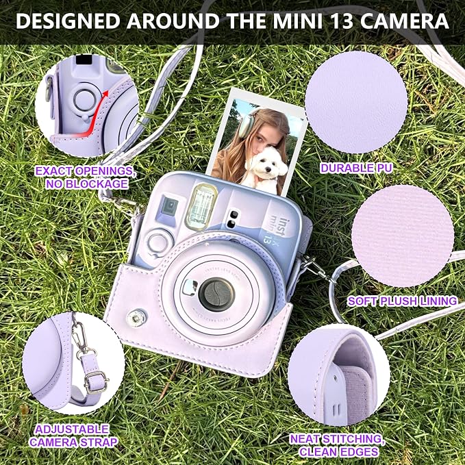 Funda para Cámara Fujifilm Instax Mini 13 Morada miniatura 3