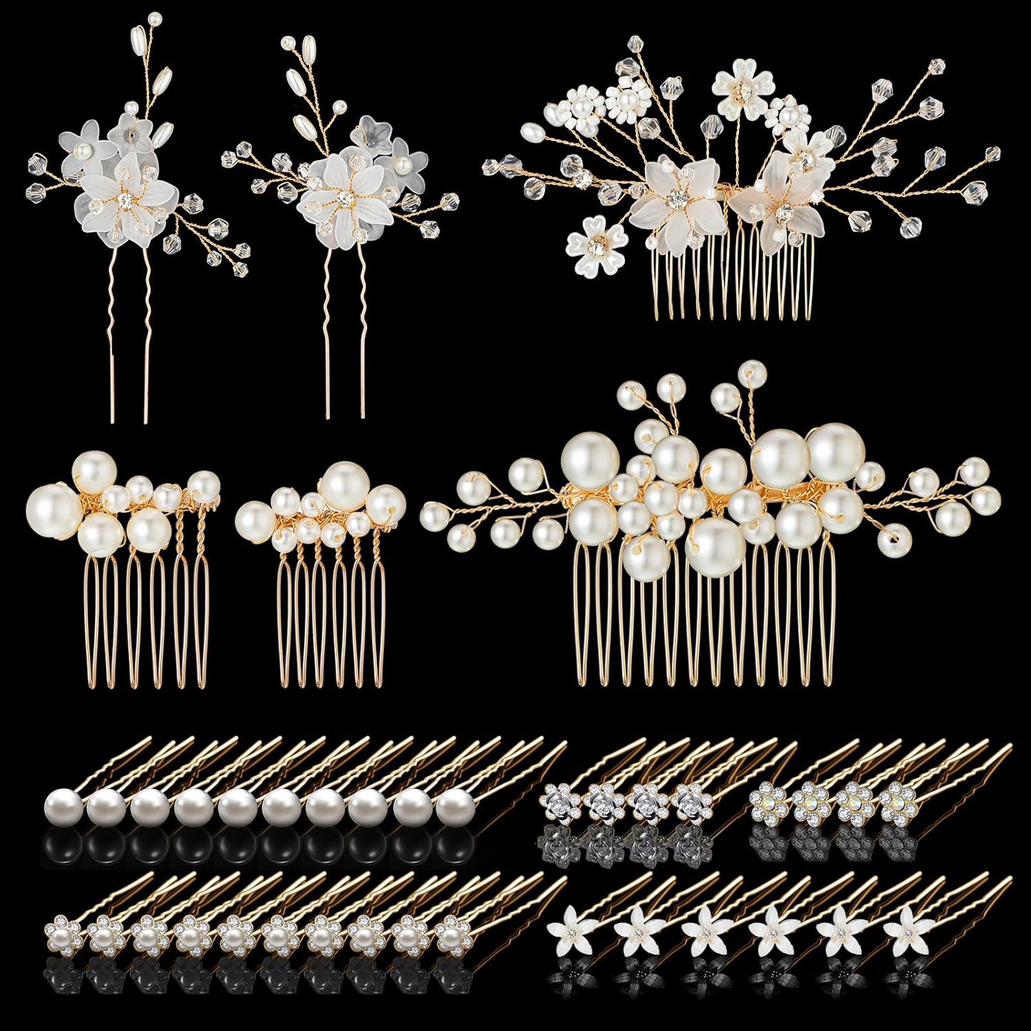 Rhinestone Hair Pins