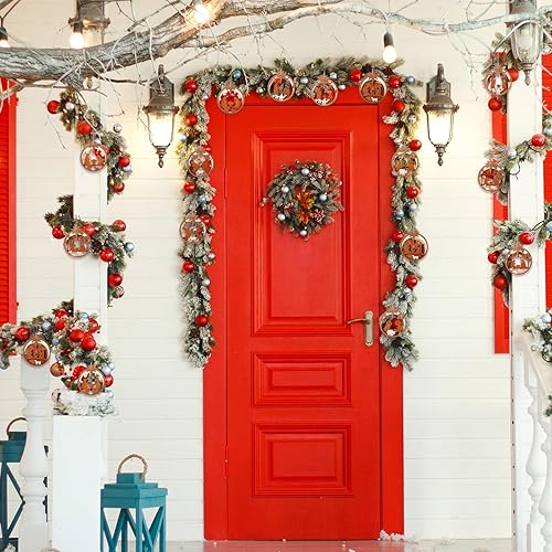 Miniatura 7 de Bucherry 6 adornos de Navidad de Belén, partitura de música cristiana, adornos de belén, estrella de madera, adorno colgante de Navidad a granel