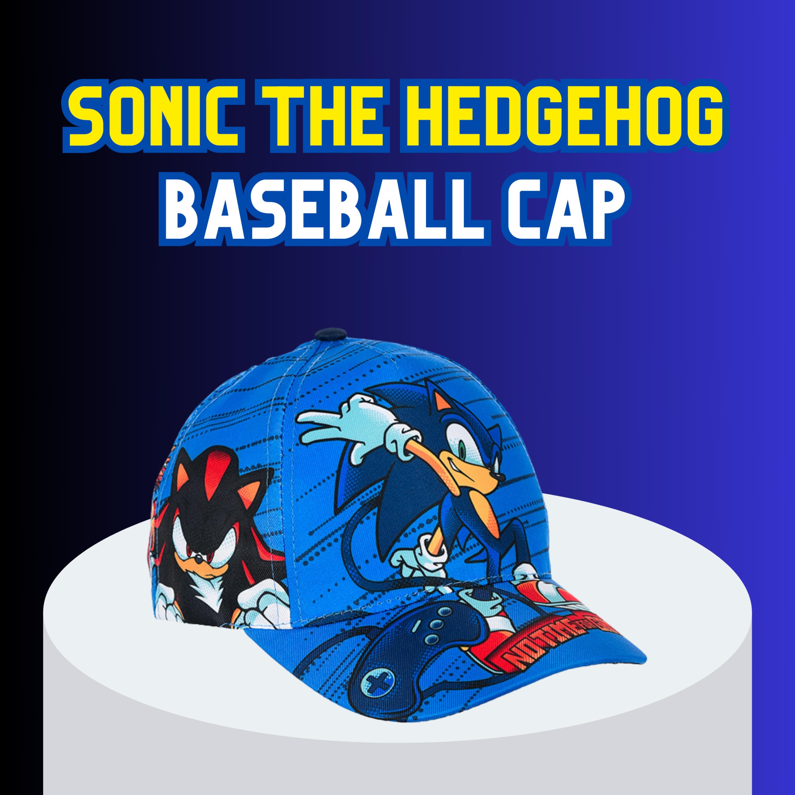 Sonic The Hedgehog Cappello Baseball per Ragazzi, Sonic Spike Shadow Dr Eggman Berretto Estivo Design Classico per Bambini