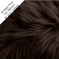 Vista 18 de FabricLA Cuadrado de piel sintética lanuda – 30 x 30 pulgadas precortado – Utiliza tela de piel sintética para bricolaje, decoración de piel