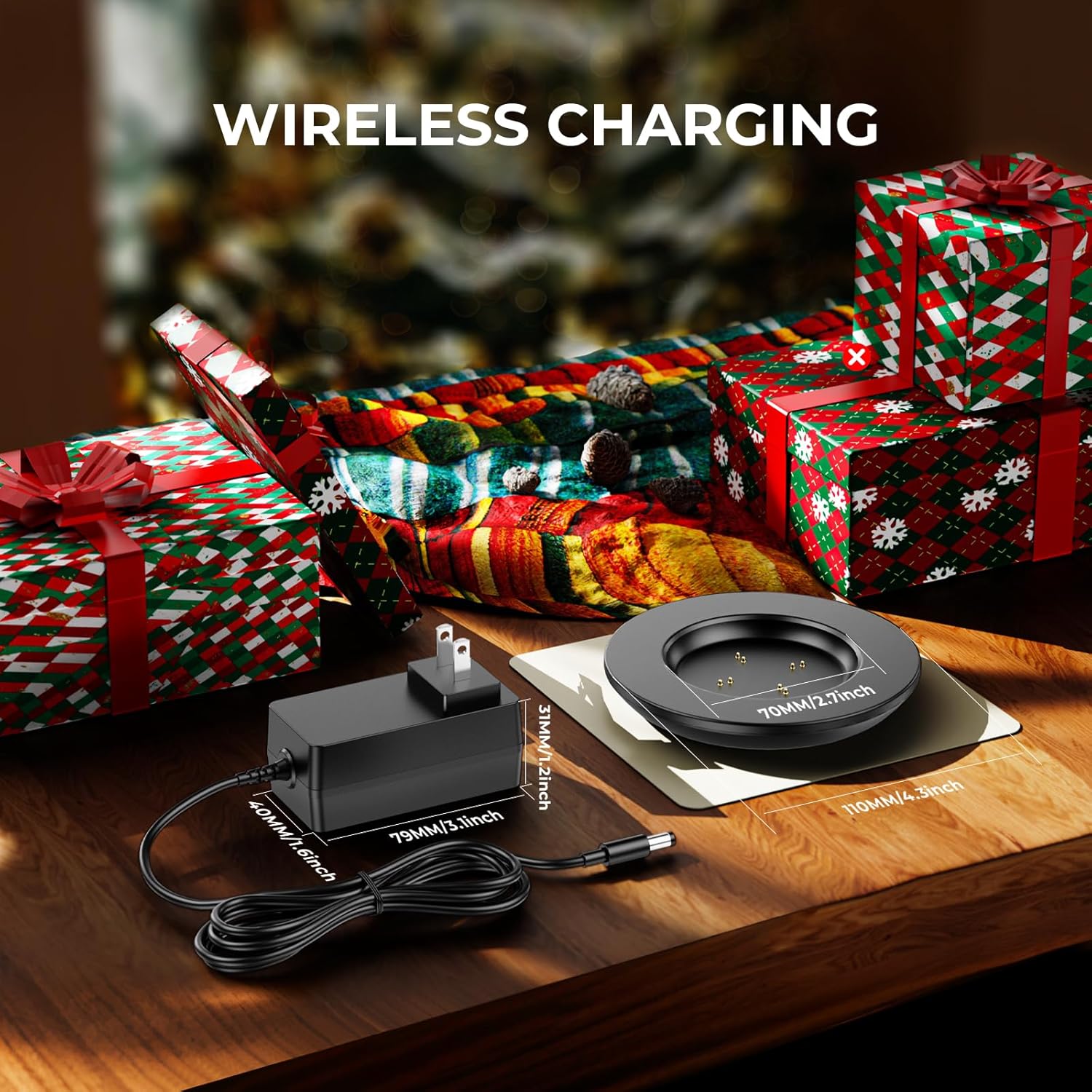Charging Coaster 2 Compatible with Temperature Control Smart Mug 2 and 1 - Mug Power Cord - Charger Dock Base for Wireless Warmer Cup Accessories - Black