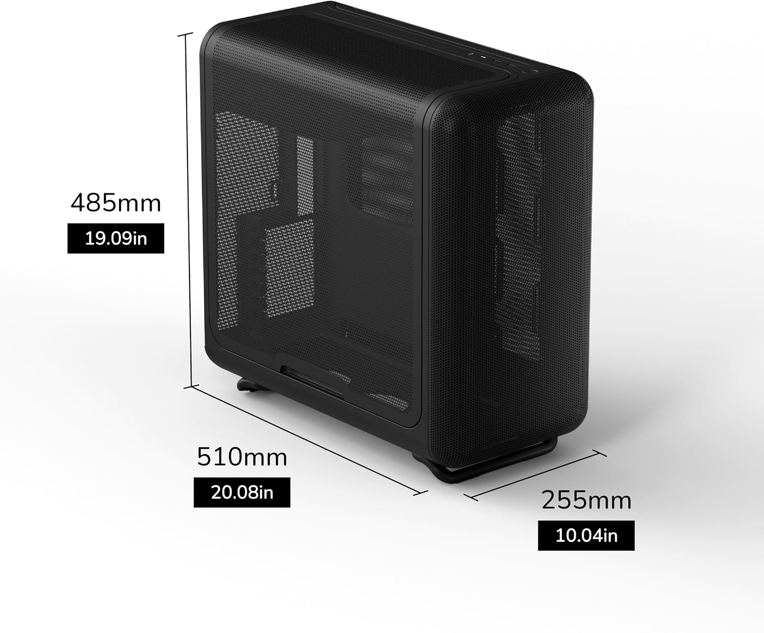 Hyte X50 Air Modern Performance ATX – Carcasa para Juegos de PC de Media Torre, Color Negro 11