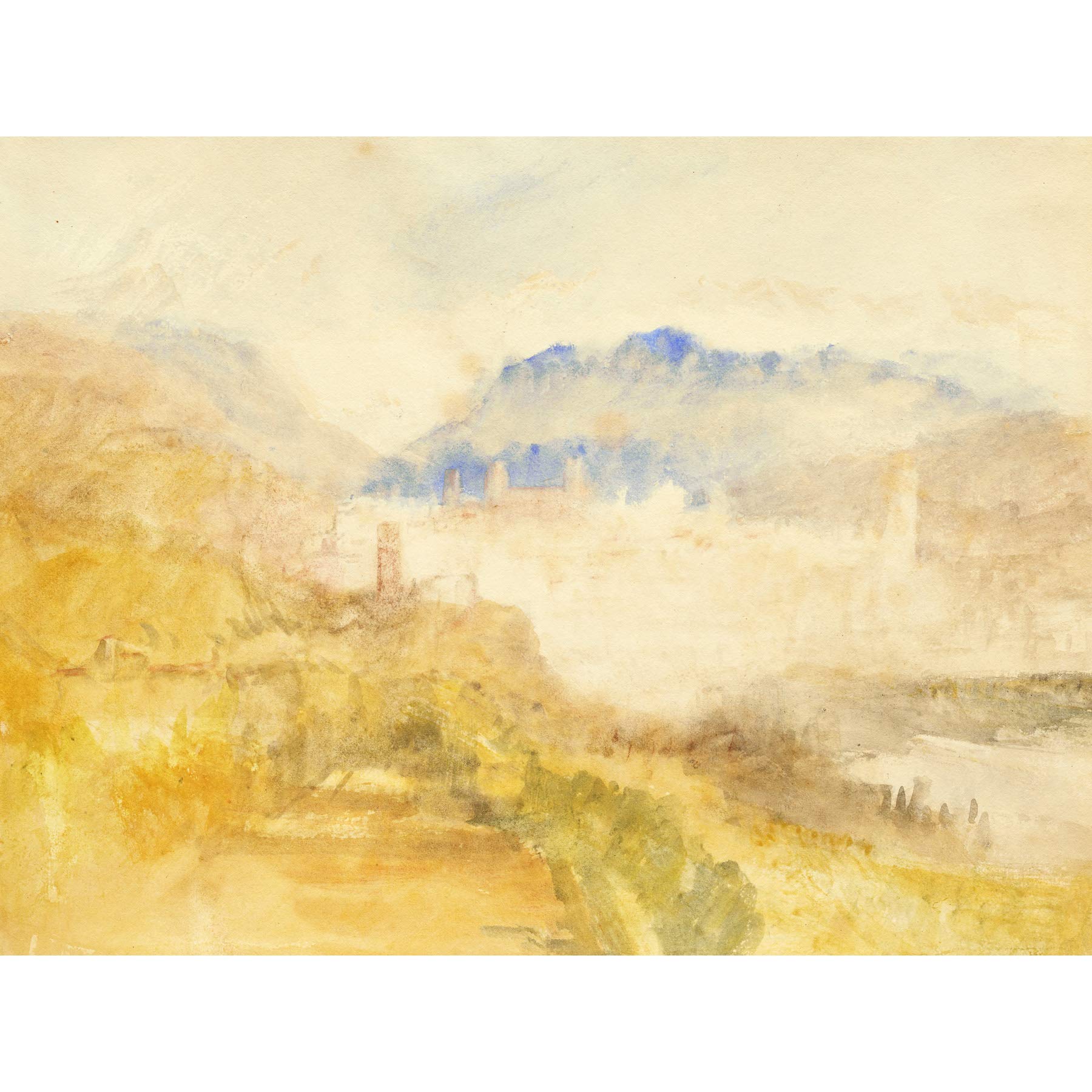 Artery8 Turner Ivrea Painting Premium Wall Art Canvas Print 18X24 Inch