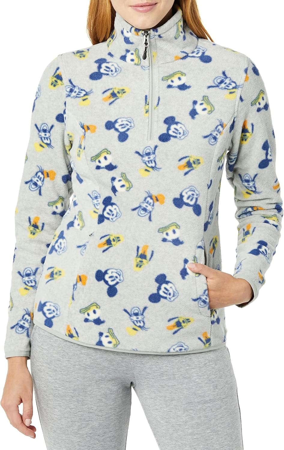 Amazon Essentials Disney | Marvel | Star Wars Women's Polar Fleece Quarter-Zip Mock Jackets