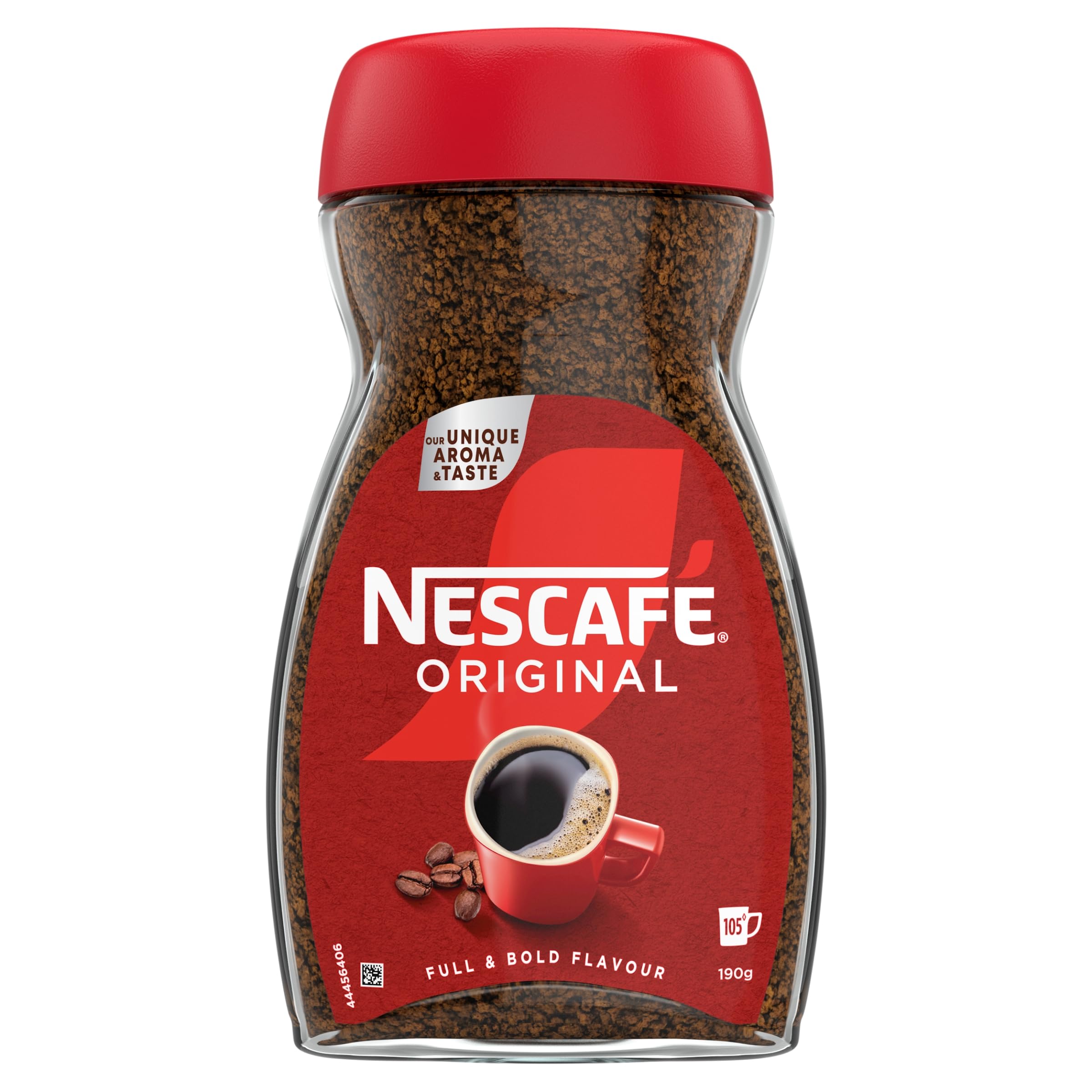 NESCAFÉ Original Instant Coffee 190g, Rich Aroma, Full and Bold Flavour (Pack of 1)