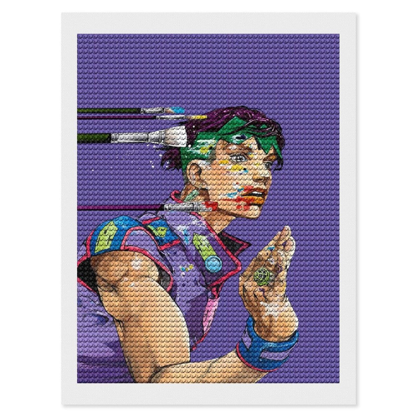 ジョジョ　アートデリ　キャンバスボード　岸辺露伴 見てもらう為」 #ジョジョの奇妙な冒険 #一枚絵 #ジョジョ4部