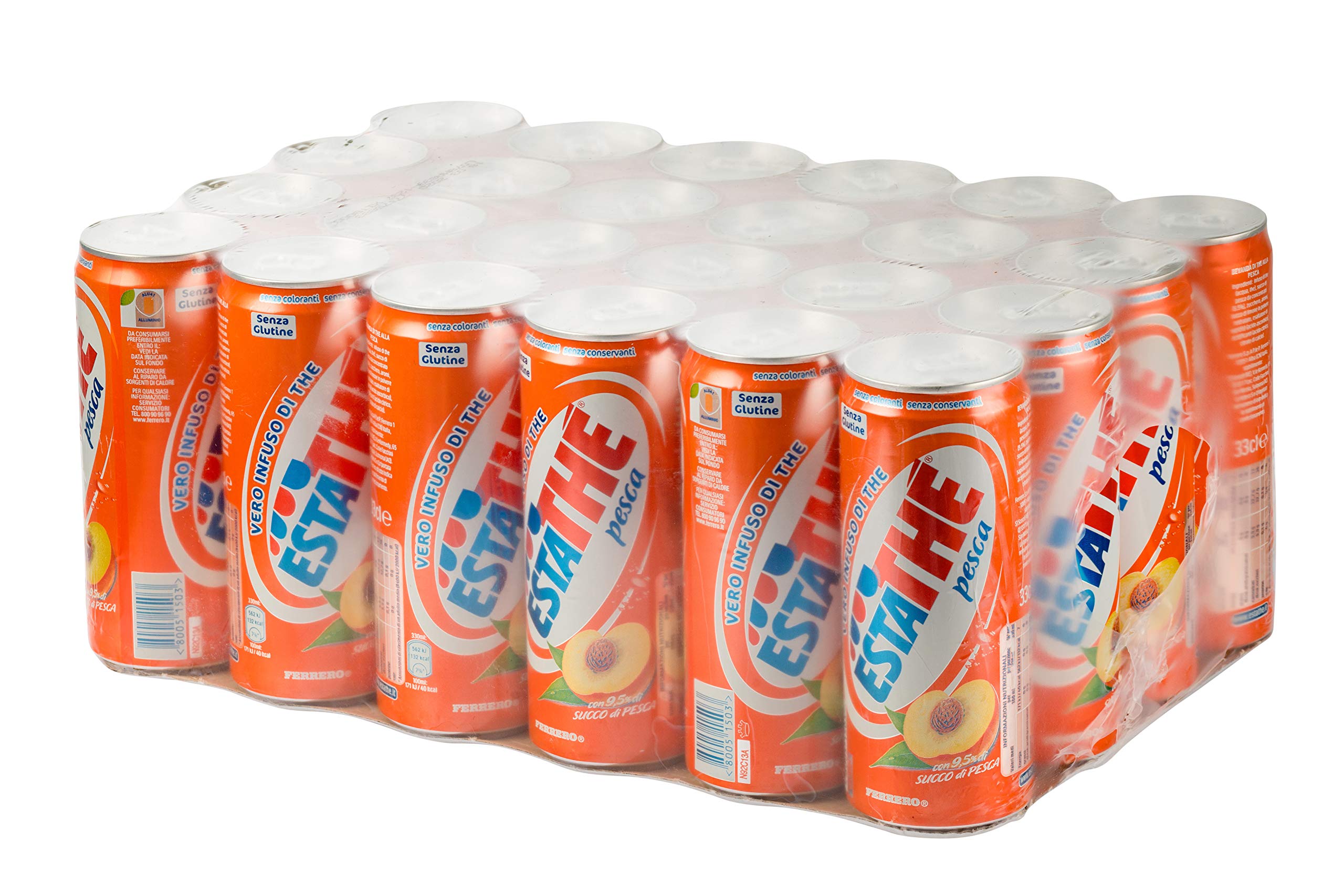 FERRERO LATA DE MELOCOTÓN DE VERANO 0.33LT PAQUETE DE 24 PIEZAS