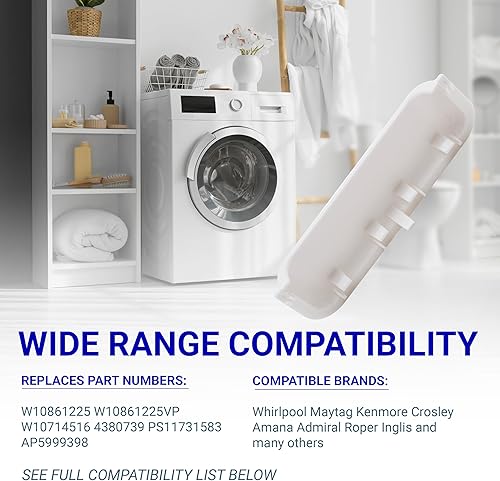 Miniatura 7 de Ultra Durable w10861225 secador repuesto para tirador de puertas por estrellas azules – Ajuste exacto para Whirlpool y secador de Kenmore