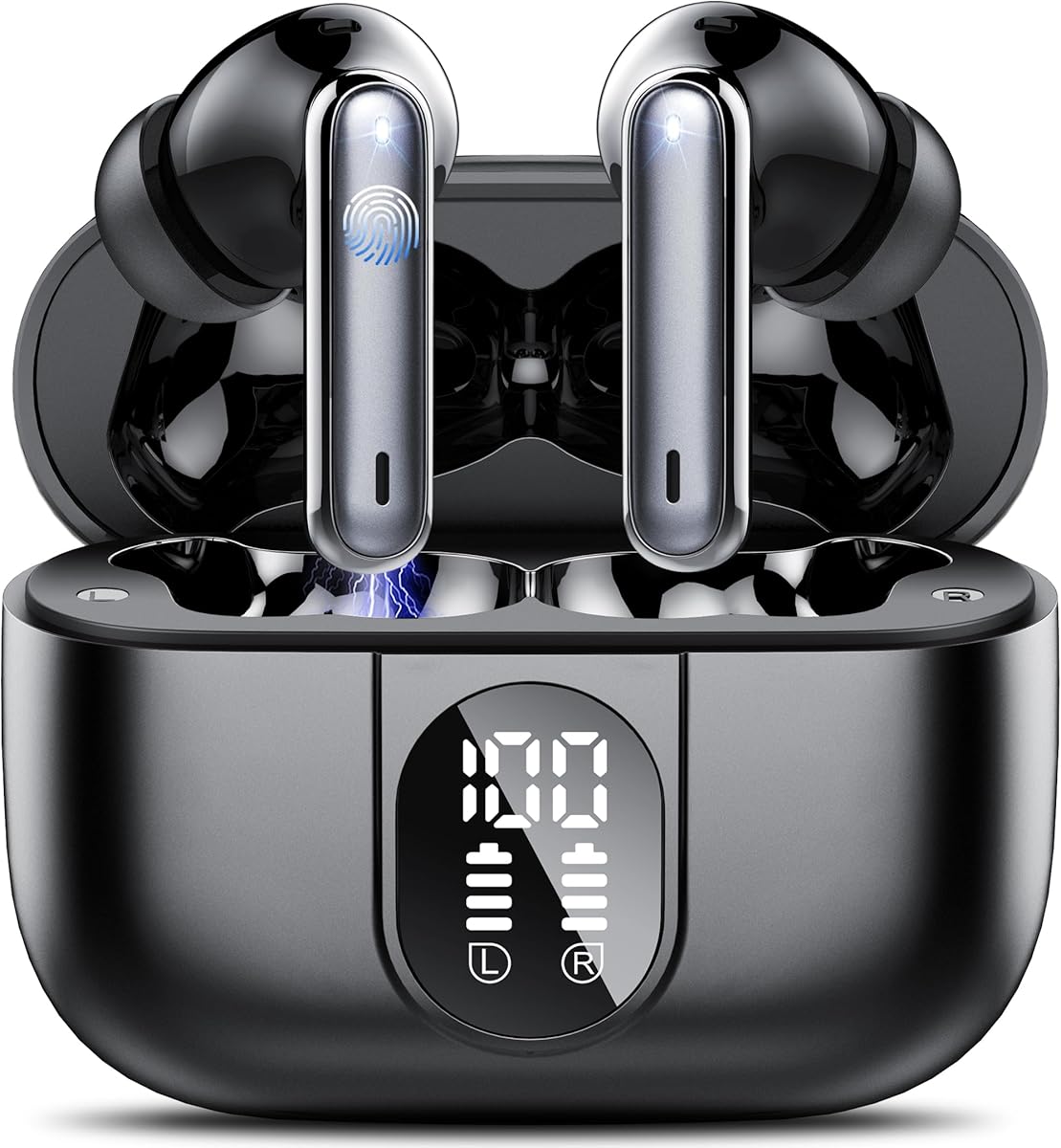 Ai Translation Earbuds Real Time, Simultaneous Interpretation Translator Earbuds with 6 Translation Modes/164 Languages, No Subscription Translatior Headphones,40H Audifonos Traductores Inglés Español