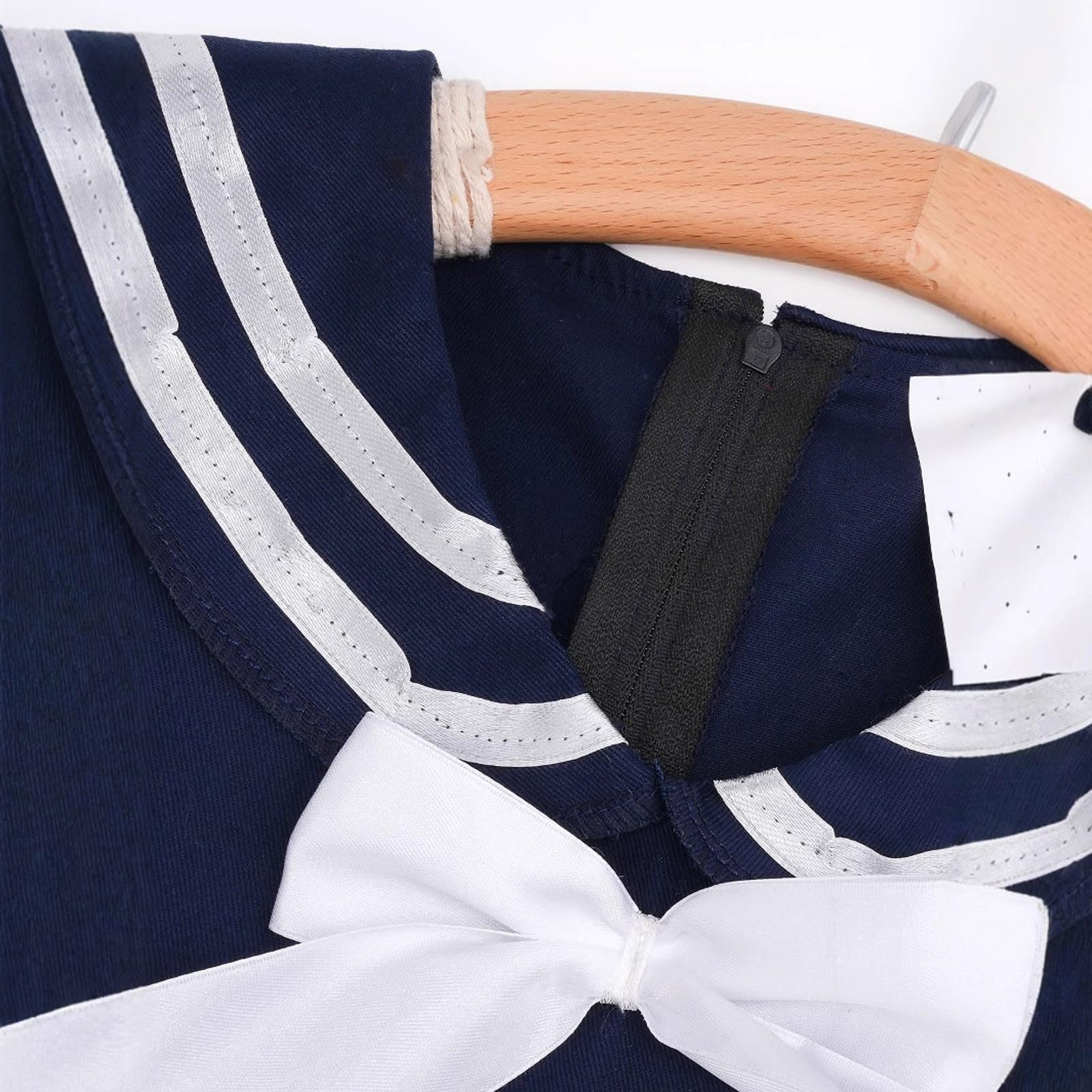 Elegante costume da marinaio per bambini con gonna a pieghe per teatro scolastico e feste