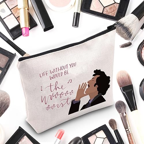 Miniatura 3 de WZMPA Divertida bolsa de cosméticos para programas de televisión, regalos para fanáticos de la vida sin ti, sería la peor bolsa de maquillaje con