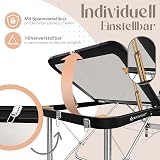 KESSER® Table de Massage Mobile Pliable & réglable en Hauteur 3 Zones Lit de Massage Table d'esthétique Large Table de thérapie Aluminium + 10x Support Visage avec Appui-tête - 9