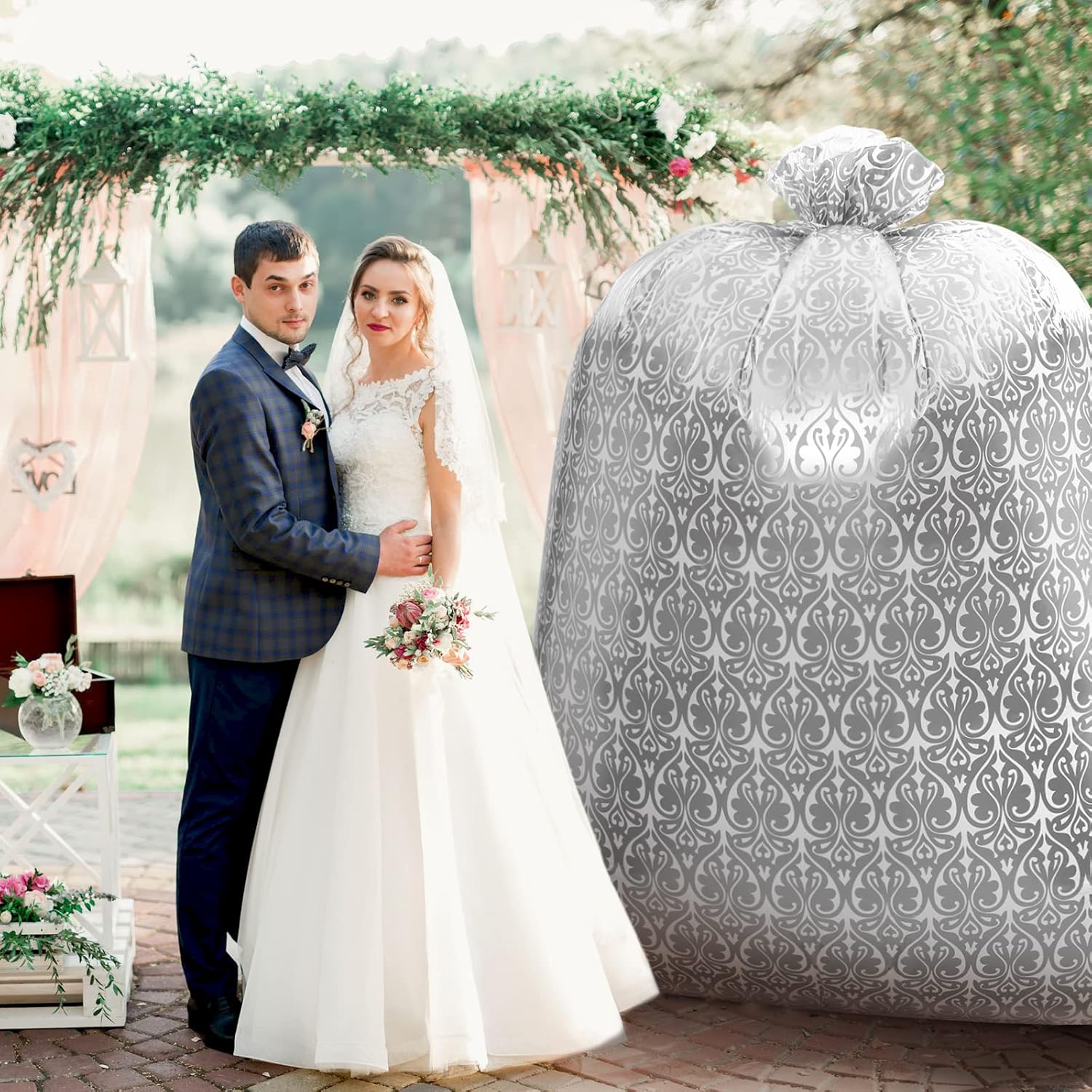 Teling 2 Pcs 80 x 60 In Jumbo Bike Gift Bags Giant Plastic Extra Large Bicycle Bags Weddings Birthdays Engagement Party - Image 6