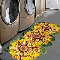 Vista 30 de USTIDE Alfombra esponjosa de rosa para piso, alfombra suave y peluda, alfombra hecha a mano, alfombras modernas, alfombras lavables para sala