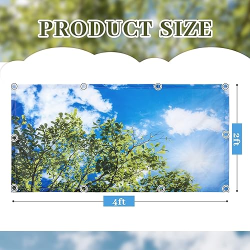 Miniatura 2 de Hortsun Paquete de 4 cubiertas de luz fluorescente de 4 x 2 pies, cubiertas magnéticas de luz para techo caído, filtros de pantalla de techo