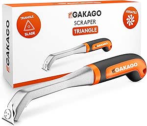 Gakago Power Scraper - Hoogwaardig driehoekig schraperblad gemaakt van duurzaam wolfraamcarbide - Ergonomische & anti-slip universele schraper voor hout, metaal, beton of stehen Gakago Power Scraper - Hoogwaardig driehoekig schraperblad gemaakt van duurzaam wolfraamcarbide - Ergonomische & anti-slip universele schraper voor hout, metaal, beton of stehen