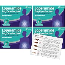 Acute Fast Acting Diarrhea Tablets for Adults | 4x6 Capsules |
