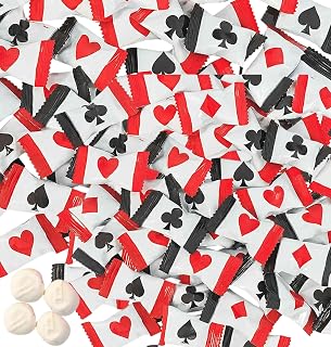 216ct Bulk Casino Buttermints – Individually Wrapped Mint Candy for Poker Nights, Casino Party Favors, Vegas Theme Decorations, Game Night Snacks, Graduation Candy Buffets, Bachelor Parties, Birthday Celebrations, and Event Table Treats