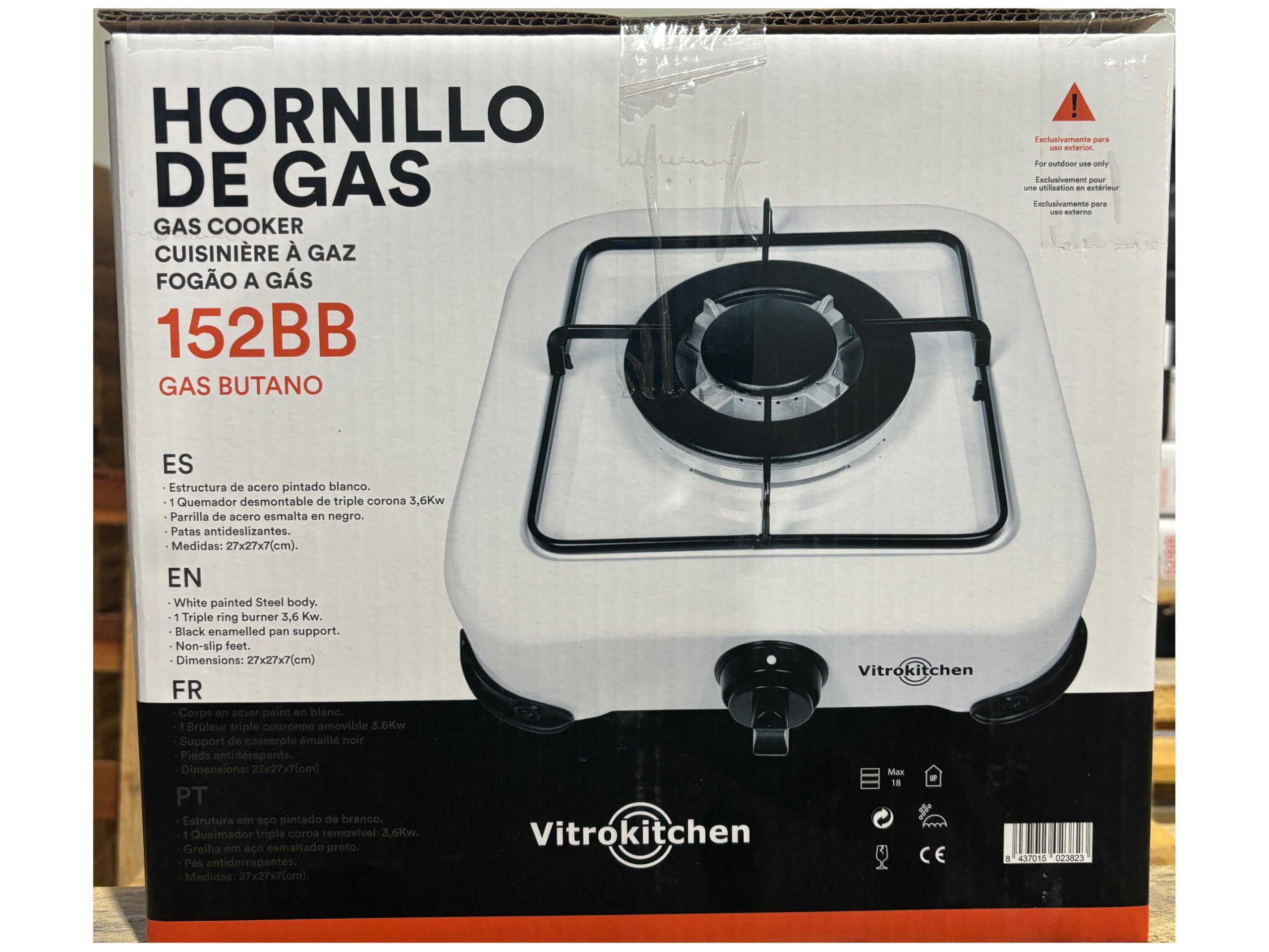 Vitrokitchen Piekarnik gazowy Butan 152BB