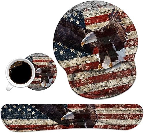 Miniatura 7 de Juego de reposamuñecas para teclado y alfombrilla para mouse, base de poliuretano antideslizante, fácil de escribir y aliviar el dolor de muñeca,