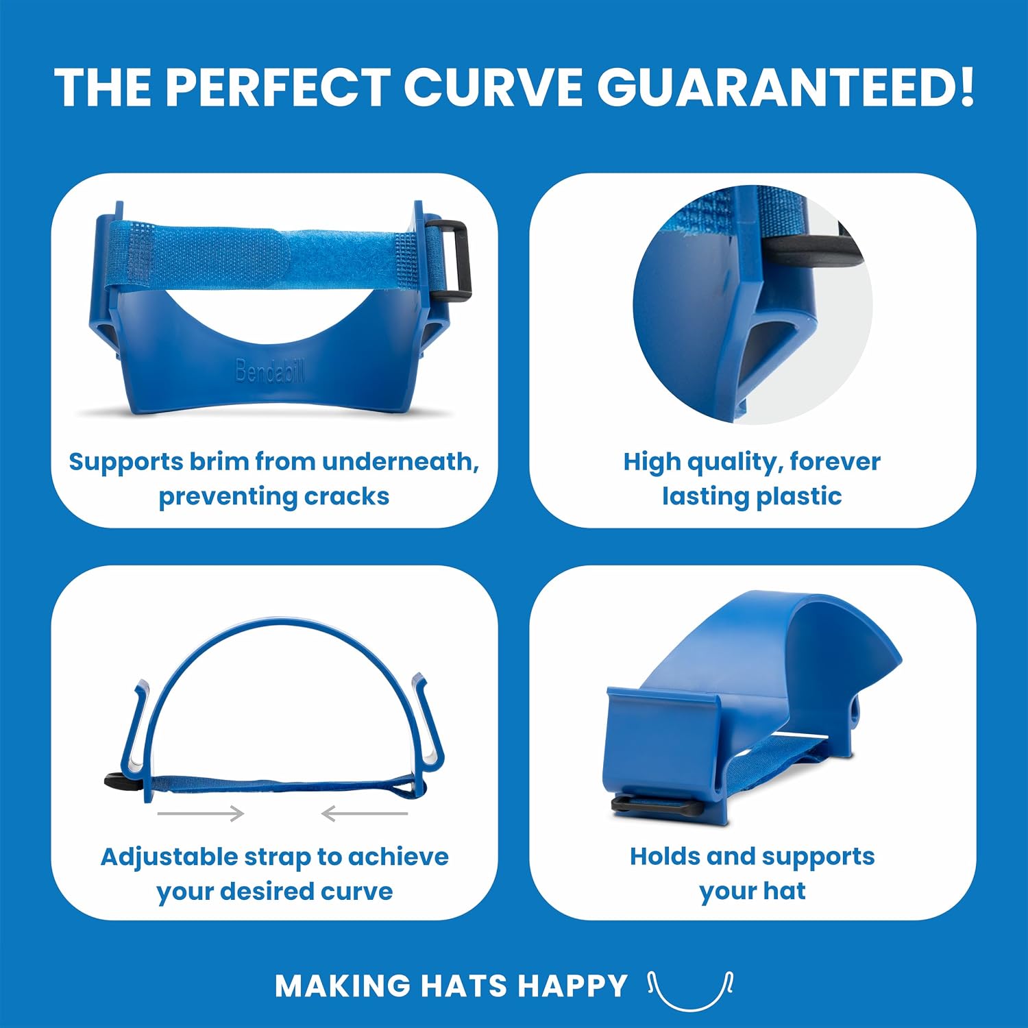 Pro Hat Brim Bender - The Perfect Curve Guaranteed - Shaper Curver Tool For All Hats, Steaming Optional - U.S. Patent Pending image 4