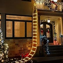 SALCAR LED Christmas Ladder Fairy Lights, 3 m Christmas Lighting with 8 Modes, Timer and Memory, Waterproof Christmas Decoration for Indoor Outdoor Christmas Tree Window Christmas Decoration, Warm