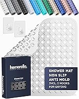 Vista 1 de Homerella® Alfombrilla de Ducha Antideslizante Antimoho, Alfombrillas de Ducha Antideslizantes para Interior de Cabina de Ducha Alfombrilla