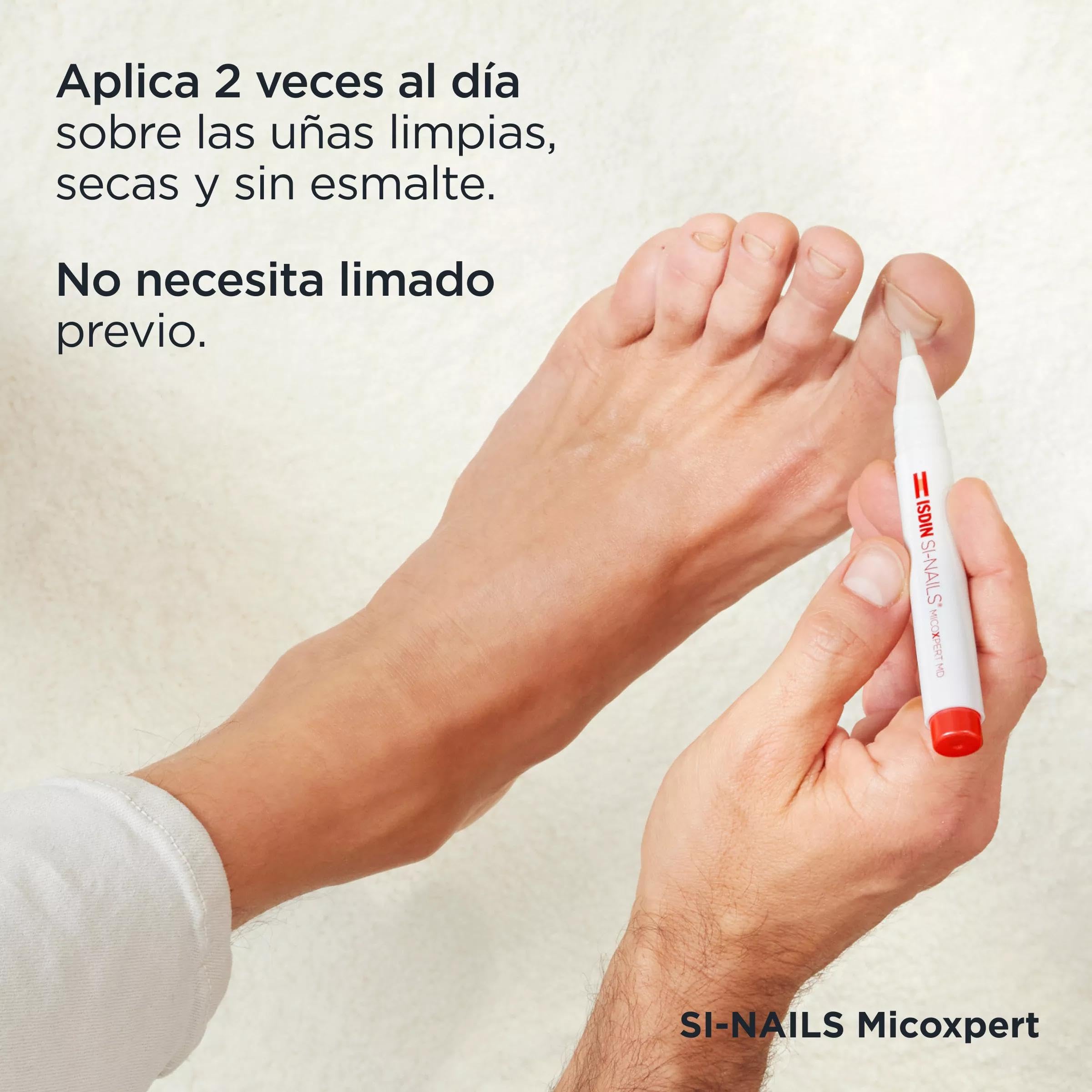 ISDIN SI-NAILS MICOXPERT MD, para el tratamiento y la prevención de infecciones fúngicas leves o moderadas en uñas de manos y pies, 4,5ml