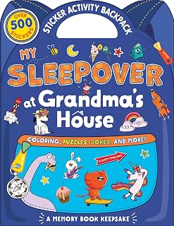 My Sleepover at Grandma's House: A Grandma Camp Activity and Memory Book Keepsake, Perfect Stocking Stuffer for Toddlers and Kids