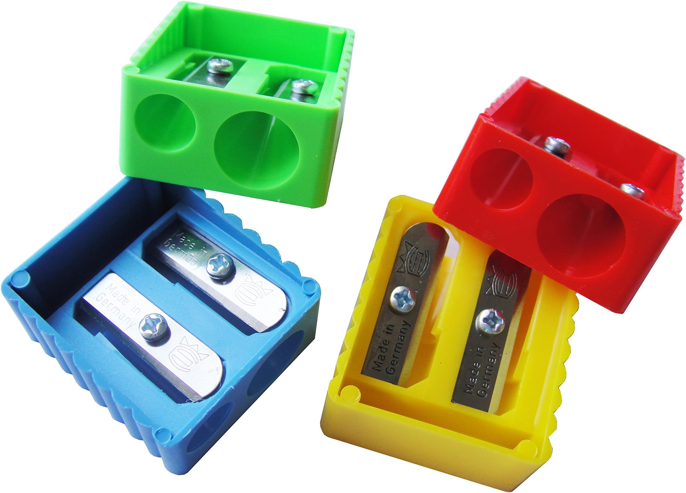 Eisen Smart Hand Double Hole Pencil Sharpener, [Pack of 4]