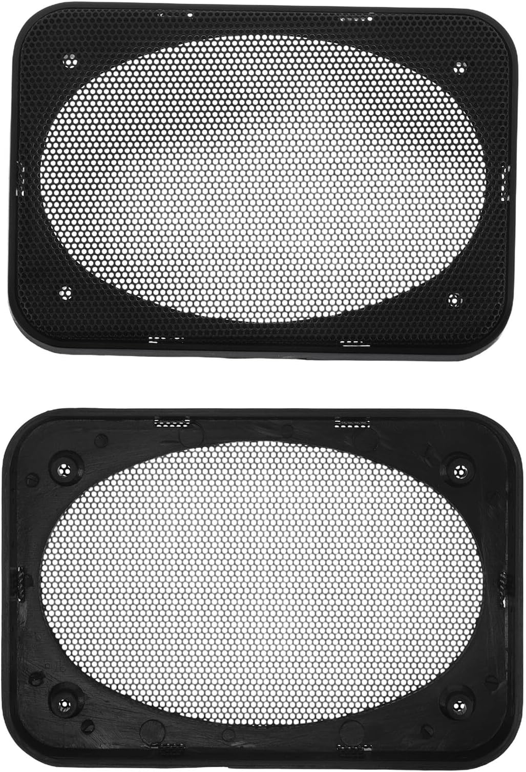 2pcs Automotive Speaker Horn Grill Covers 4x6 Inch Metal Mesh Vented Speaker Guard Protectors for Car Audio Woofer Cone Subwoofer Box Enclosure