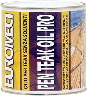 EUROMECI Pen Teak Oil PRO, Olio per Teak all'Acqua, 750 ml